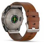 Garmin Fenix 8 AMOLED 51mm Sapphire Titanium Black/Chestnut Leather Strap 010-02905-40 – Zboží Živě