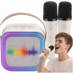 Karaoke set BT reproduktor Bezdrátový 2x RGB mikrofon PRO DĚTI USB – Zboží Mobilmania