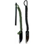 PKshop Křesadlo L bez rukojeti paracordem a škrtadlem knife Barva paracordu černá – Sleviste.cz