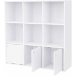 Vasagle Bílá dřevěná White 97,5x30x97,5 cm – Sleviste.cz