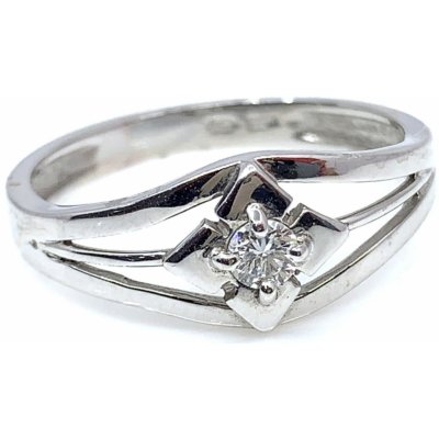 Diante Zlatý prsten s briliantem SLT004531 – Zboží Mobilmania