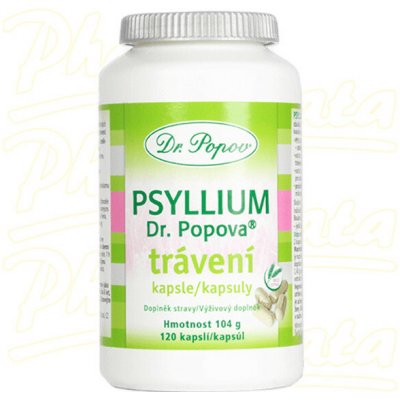 Dr. Popov Psyllium trávení 120 kapslí – Hledejceny.cz