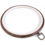 Vyšívací kruh rámeček k zavěšení Ø20 cm hnědá – Sleviste.cz