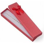 Šperky4U Dárková krabička na náramek červená, bílé puntíky KR0181-R – Zboží Dáma