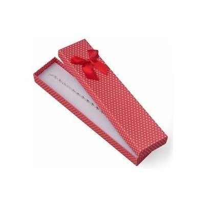 Šperky4U Dárková krabička na náramek červená, bílé puntíky KR0181-R – Zboží Dáma