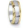 Prsteny Danfil prsten DF10 D žluté bílé 585/1000 bez kamene