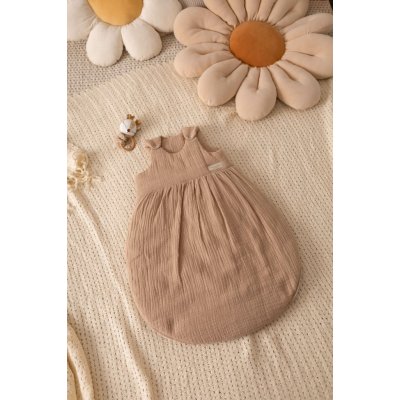 LinenLook Spací pytel pro miminka z mušelínu Cappuccino – Hledejceny.cz