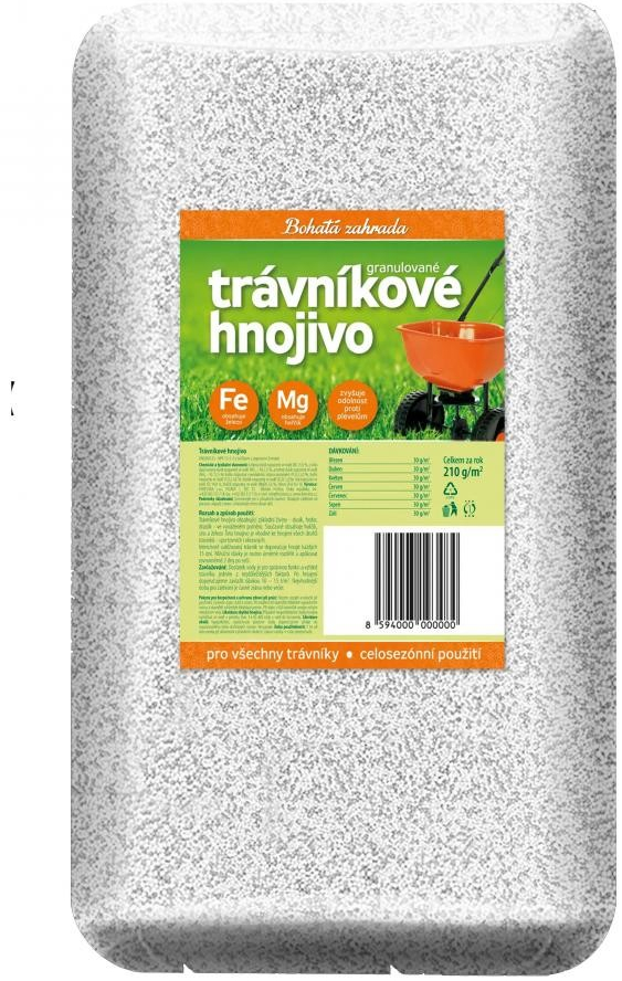 Bohatá zahrada 25320036 Trávníkové hnojivo 10 kg