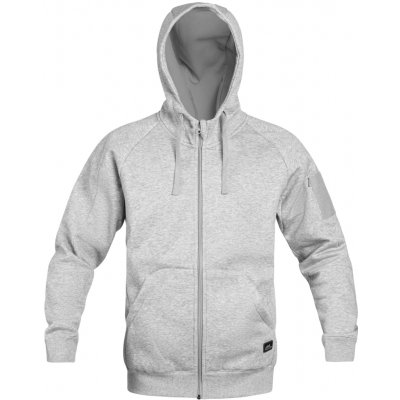 Mikina Helikon-Tex Urban Hoodie Lite - Fullzip Light Grey Melange – Sleviste.cz
