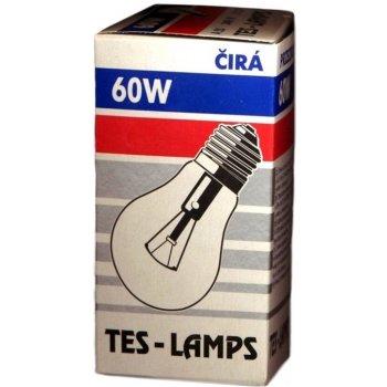 TES-LAMP žárovka E27 60W ČIRÁ