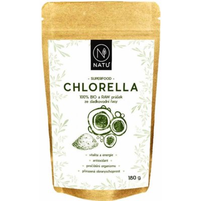 NATU Chlorella BIO prášek 180 g – Zboží Mobilmania