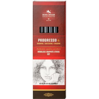 Koh-i-noor 8755 souprava pastelek v laku Progresso 6 ks – Zbozi.Blesk.cz