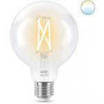 WiZ LED filament žárovka E27 G95 7W 806lm 2700-6500K, stmívatelná – Hledejceny.cz