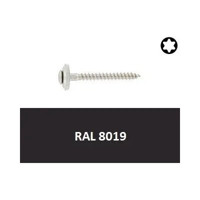 Vrut s podl. 15mm, nerez A2 4,5x60 Torx RAL8019 (Art.8790) – Hledejceny.cz