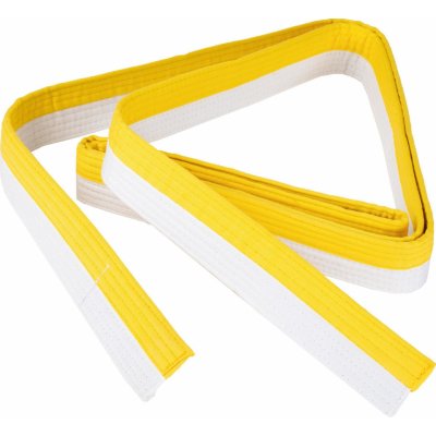 OUTSHOCK Prošívaný pásek bílo-žlutý