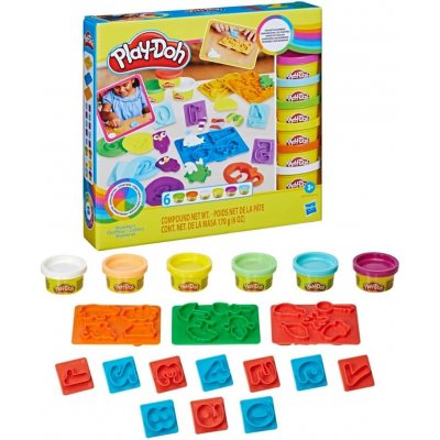 HASBRO Play-Doh Čísla 10 formiček + 6 barev – Zboží Dáma