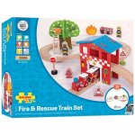 Bigjigs vláčkodráha Hasičská stanice – Zboží Dáma