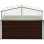 vidaXL 45711 hnědá 100 x 100 x 85 cm pozinkovaná ocel – Zboží Dáma