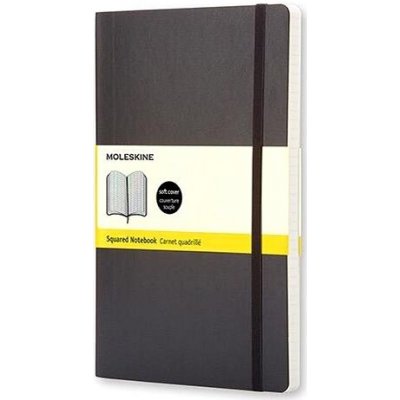 Moleskine L, měkké desky čtverečkovaný černý – Sleviste.cz