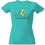 Tričko s potiskem Dolce and banana dámské Caribean blue – Sleviste.cz