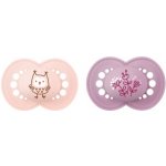 Mam šidítko Original Colors of Nature silikon se steril. boxem 2 ks růžová + fialová – Zboží Mobilmania