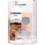 Czechoslovakia Vodka 40% 0,7 l (dárkové balení 2 sklenice) – Zboží Dáma