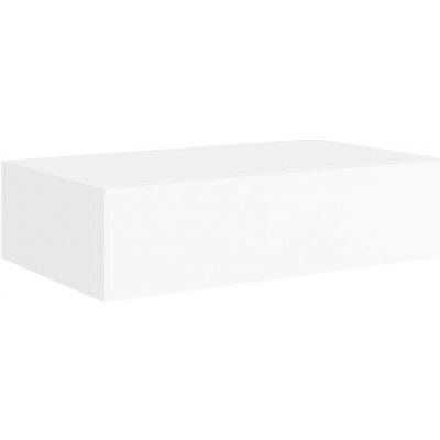 Shumee nástěnná se zásuvkou bílá 40×23,5×10 cm MDF , 330241