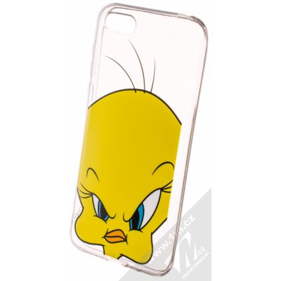 Pouzdro Warner Bros Looney Tunes Tweety 002 Huawei Y5 2018 Honor 7S čiré
