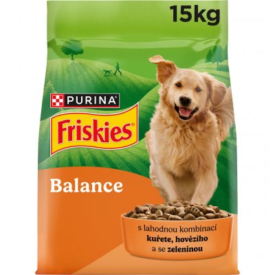 Friskies Adult Dog Balance s kuřecím a zeleninou 15 kg – Zboží Dáma