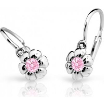 Cutie Jewellery dětské z bílého zlata C2151-B Pink