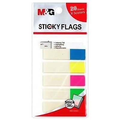 záložky plastové 12x48 mm, 5 barev (12771) – Hledejceny.cz