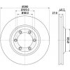 Brzdový kotouč HELLA PAGID Brzdový kotouč PRO - 280 mm HPG 8DD 355 115-231