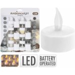 svíčka čajová LED pr 3,5cm BÍ (16ks mix) s bateriemi – Zboží Dáma