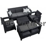 Zahradní ratanová sestava CORFU SUN antracit – Zboží Dáma