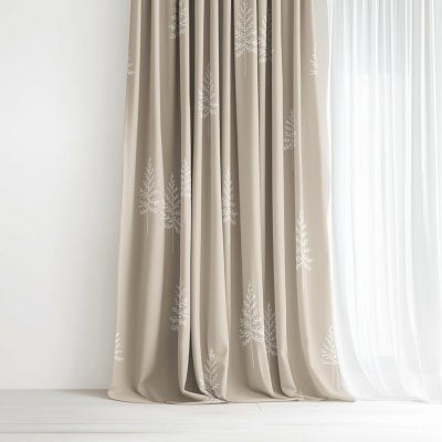Goldea bavlněný závěs - severské stromky 280x150 cm – Hledejceny.cz