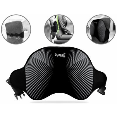 Dynasit Ergonomický polštář na opěradlo ERGOLIFT ŠEDÁ – Zboží Dáma