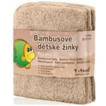 T-tomi bambusové dětské žínky 4ks béžová – Sleviste.cz