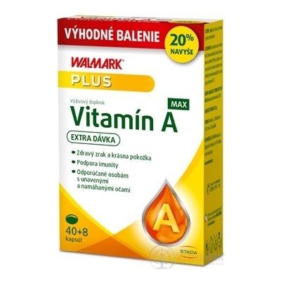 WALMARK Vitamín A MAX kapslí 40 + 8 20% 48 ks