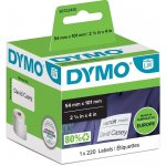 Dymo 101mm x 54mm, bílá, , 220 etiket, S0722430 – Zboží Dáma