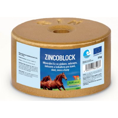 S.I.N. Hellas Zinkoblock EKO minerální liz se zinkem selenem železem a kobaltem 3 kg – Zboží Dáma