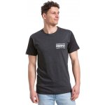 Meatfly pánské tričko Pitstop Charcoal Heather/Black Šedá – Zboží Mobilmania