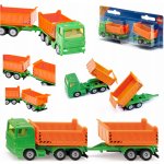 Siku 1685 Blister Nákladní auto se sklápěcí korbou a vlekem – Hledejceny.cz