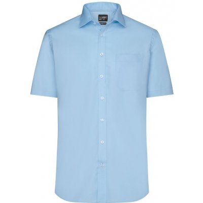 James & Nicholson pánská košile s krátkým rukávem JN684 světle modrá