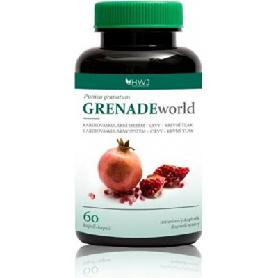 GRENADEworld Granátové jablko z nejžádanějších BIO odrůd 60 kapslí