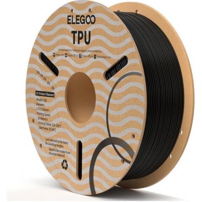 Elegoo TPU 1.75mm 1KG Black 50.203.0237 – Zboží Živě