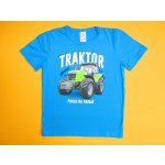 Arex ČR chlapecké tričko s krátkým rukávem Traktor tyrkysově modrá – Sleviste.cz