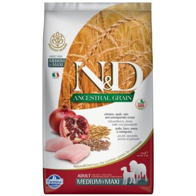 N&D Low Grain Dog Adult Medium/Large Chicken & Pomegranate 4 x 2,5 kg – Zboží Mobilmania