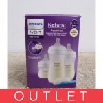 Avent Natural 3 ks startovací sada natural response basic 125 260 330 ml průhledná – Sleviste.cz