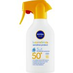 NIVEA Dětský sprej na opalování Sensitive Protect SPF50+ 270 ml – Hledejceny.cz