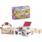 Schleich 72140 Speciální velká sada s mobilní veterinou a jízdárnou – Zbozi.Blesk.cz